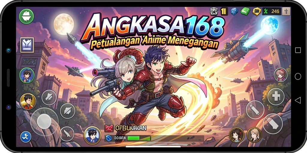 Gameplay seru dalam ANGKASA168 dengan karakter anime yang menawan.