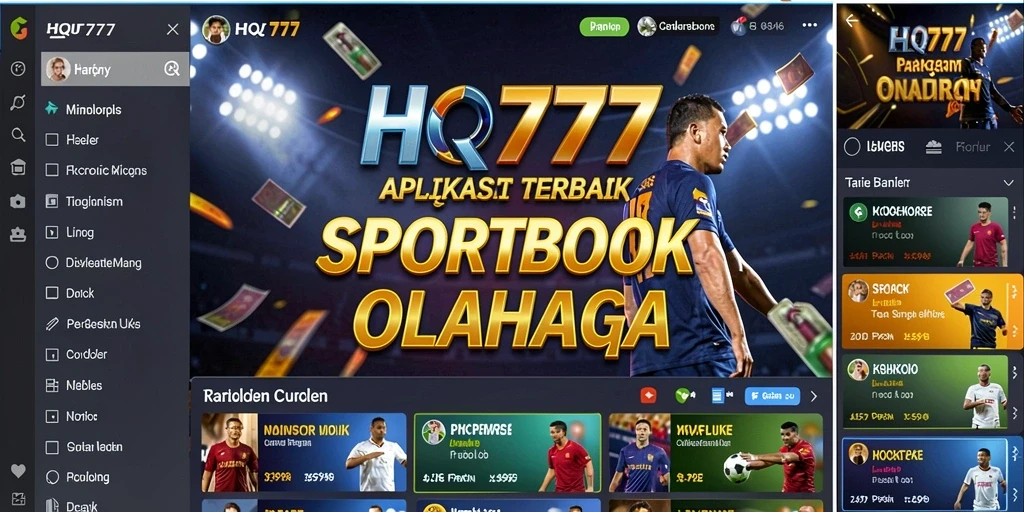 Tangkapan layar HQ777 menunjukkan pengalaman taruhan olahraga yang menarik.