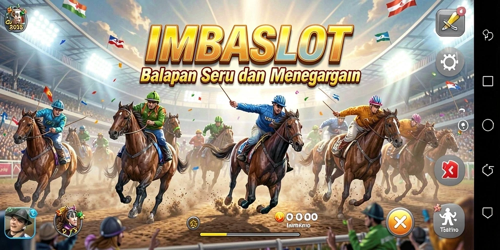 Gameplay menarik dan grafis memukau dari IMBASLOT saat balapan.