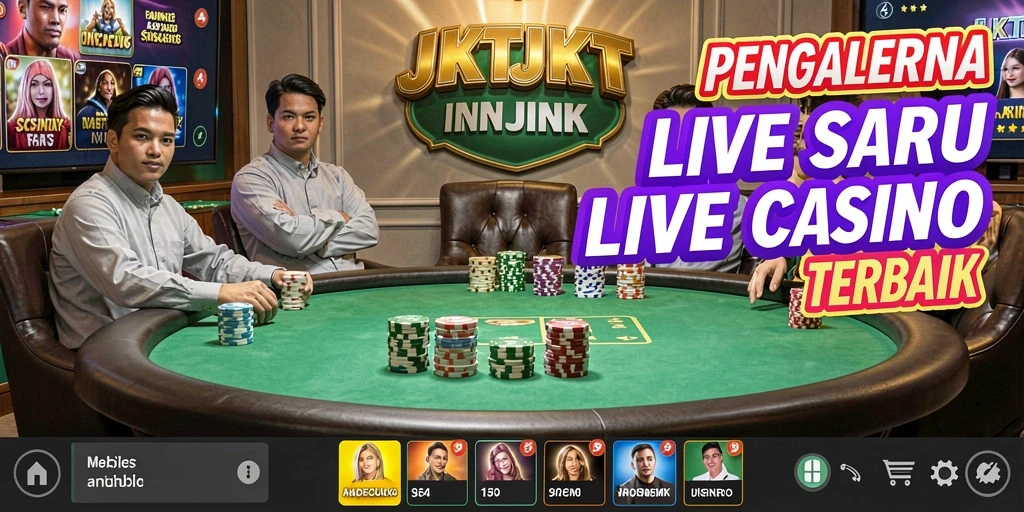 Tampilan antarmuka yang menarik dan dealer live di JKTJKT.