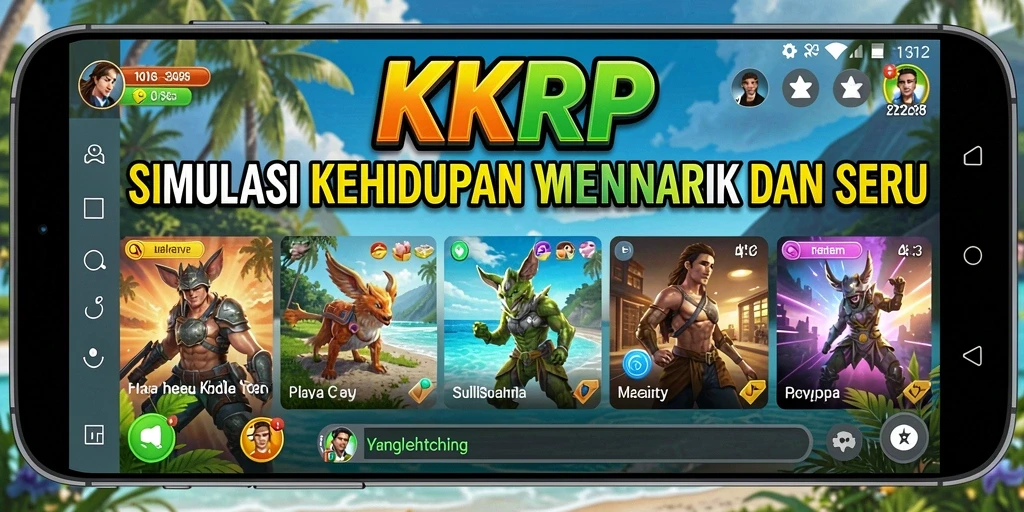Tampilan permainan KKRP yang memukau dan interaktif.