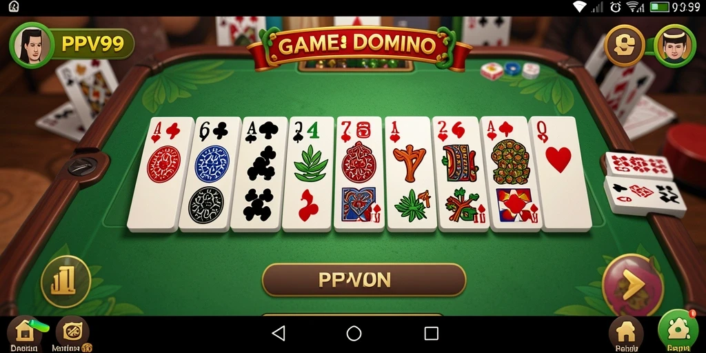 Tampilan gameplay PPV99 yang menarik saat bermain Domino.