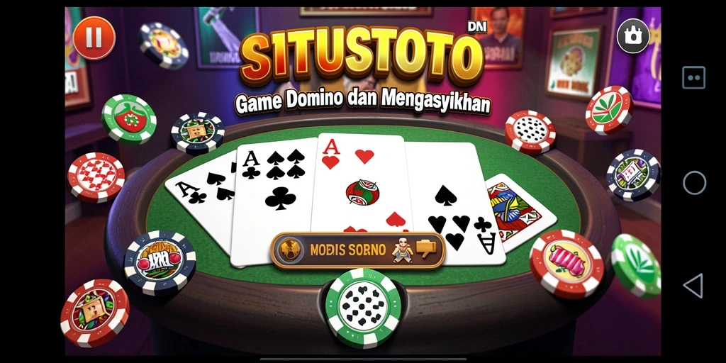 Screenshot gameplay SITUSTOTO yang menampilkan aksi seru di permainan Domino.