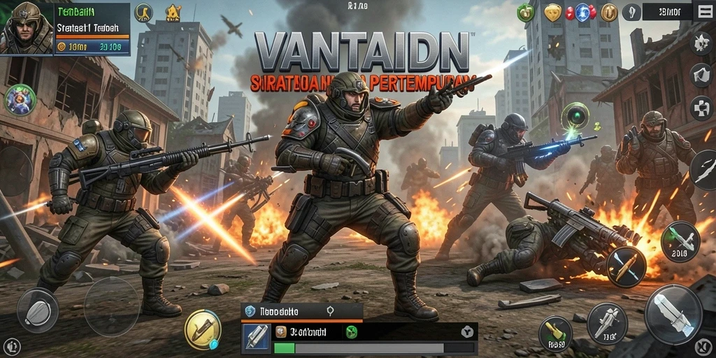 Tampilan menarik gameplay strategi VANTAIDN menantang dan mengasyikkan.